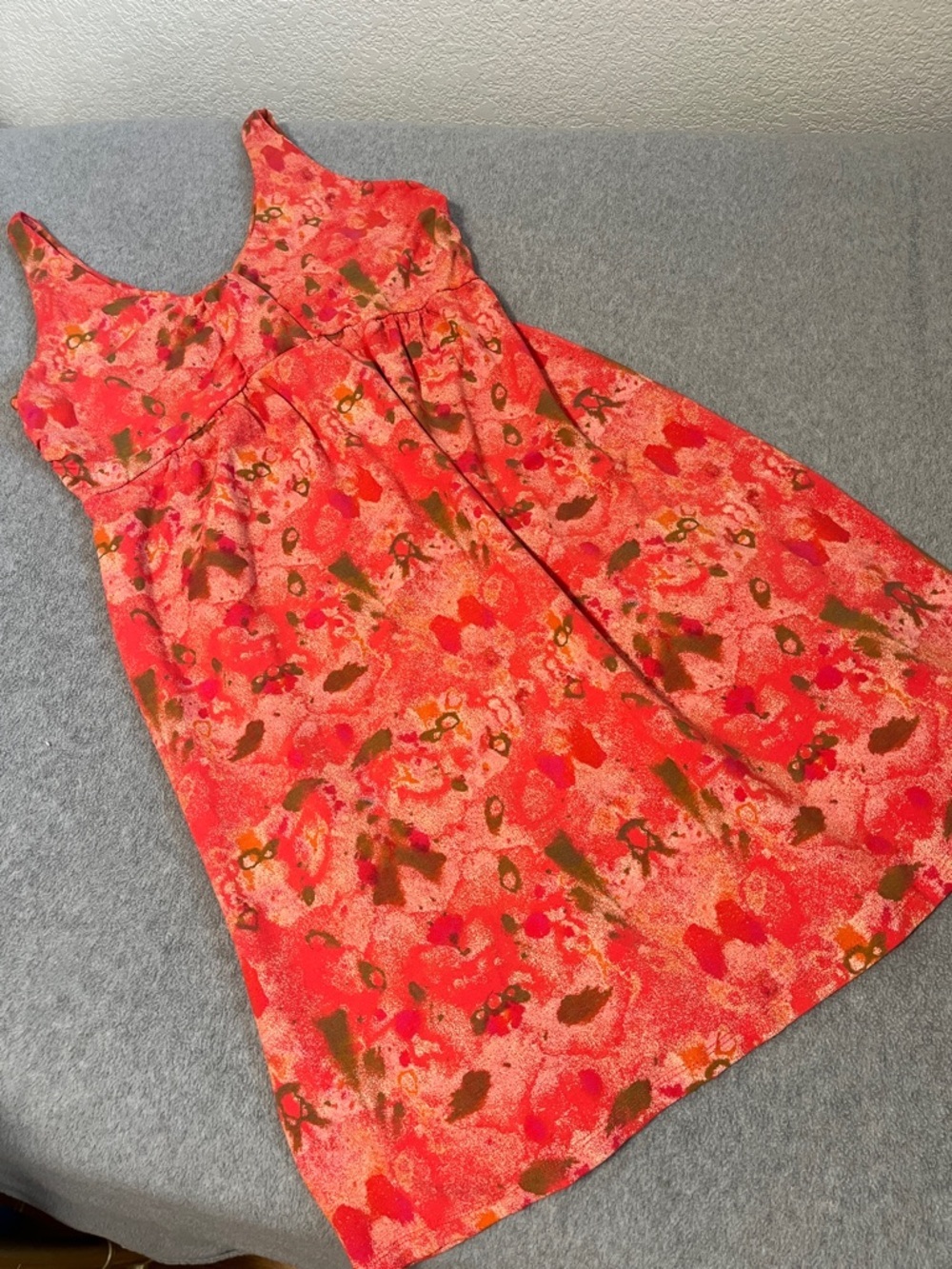 Fresh Produce Dress Medium Jersey Knit Stretch Orange Summer Casual